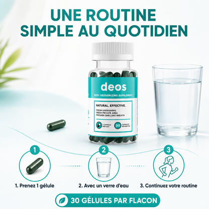 DEOS™ – 30 gélules fraîcheur intérieure pour vous separez de la mauvaise haleine