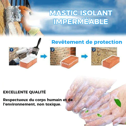 🔥 Colle Mastic Anti-Fuite Imperméable & Invisible — Avec Brosse