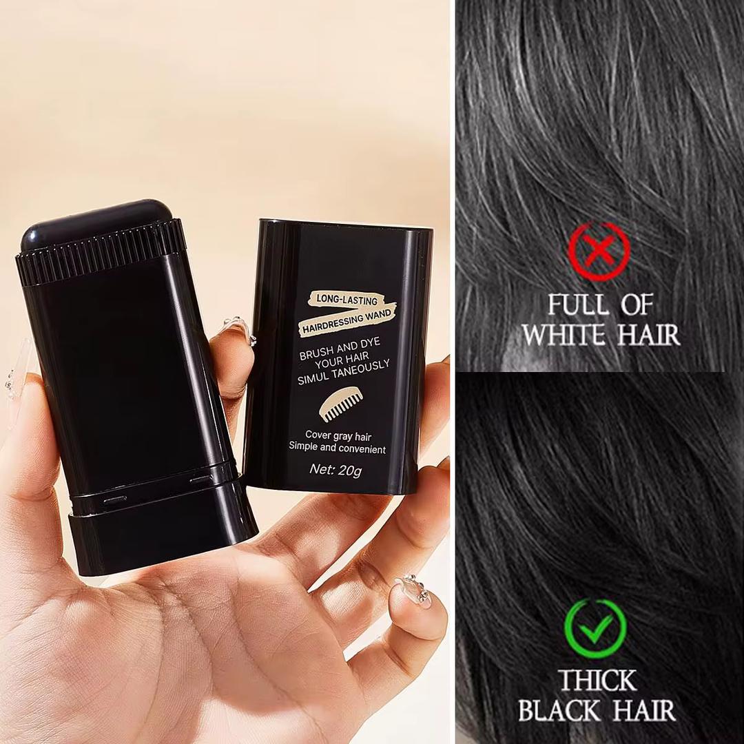 Cheveux blancs visibles ? Couvrez-les en 30 secondes — sans salon, sans taches