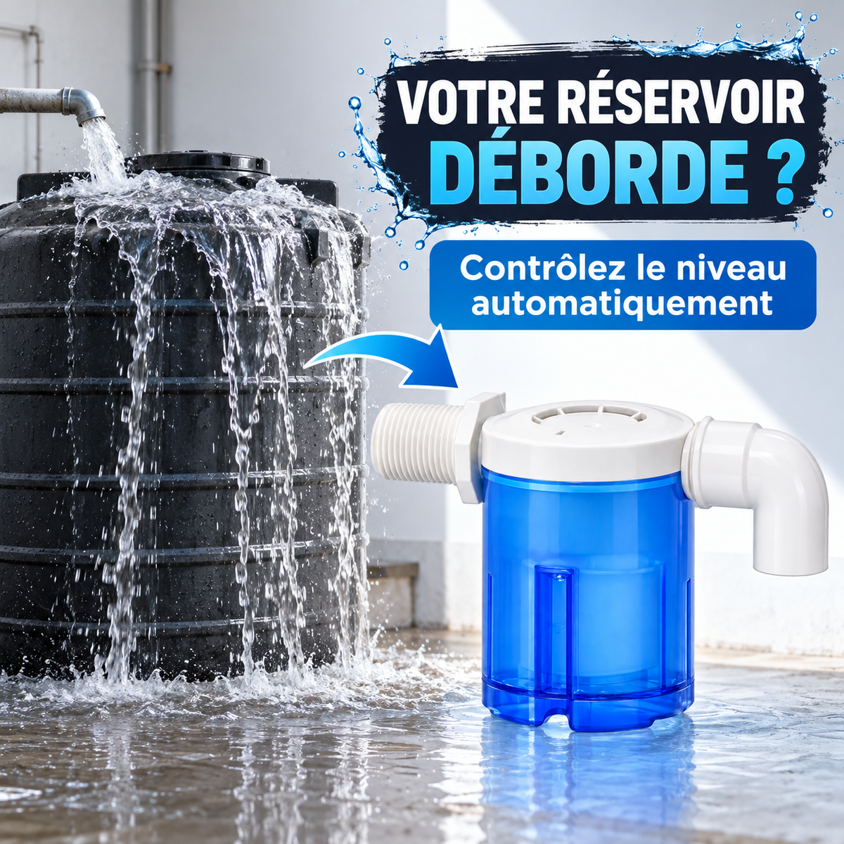 Solution automatique contre le débordement d’un réservoir