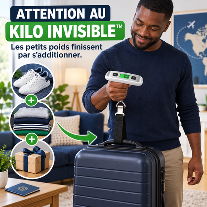 Le Kilo Invisible dans une valise