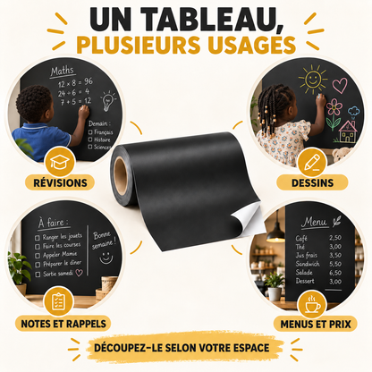 Mur-École – révisions, dessins, notes, menus et prix