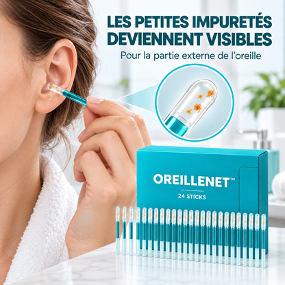 OreilleNet utilisé sur la partie externe de l’oreille