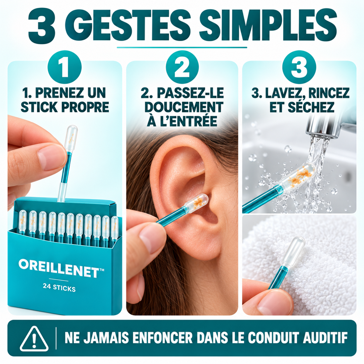 Mode d’emploi OreilleNet en trois étapes