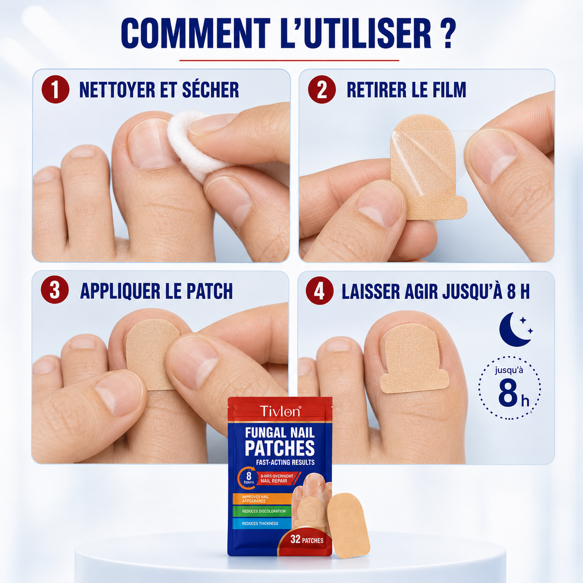Mode d'emploi des patchs PureOngles