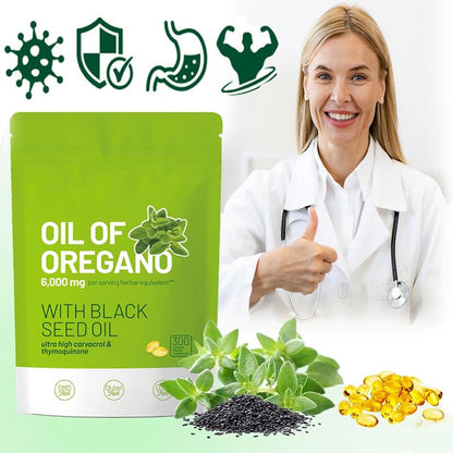 🌿 Huile d'Origan en Capsules Renforce ton immunité, améliore ta digestion et booste ton énergie naturellement CI