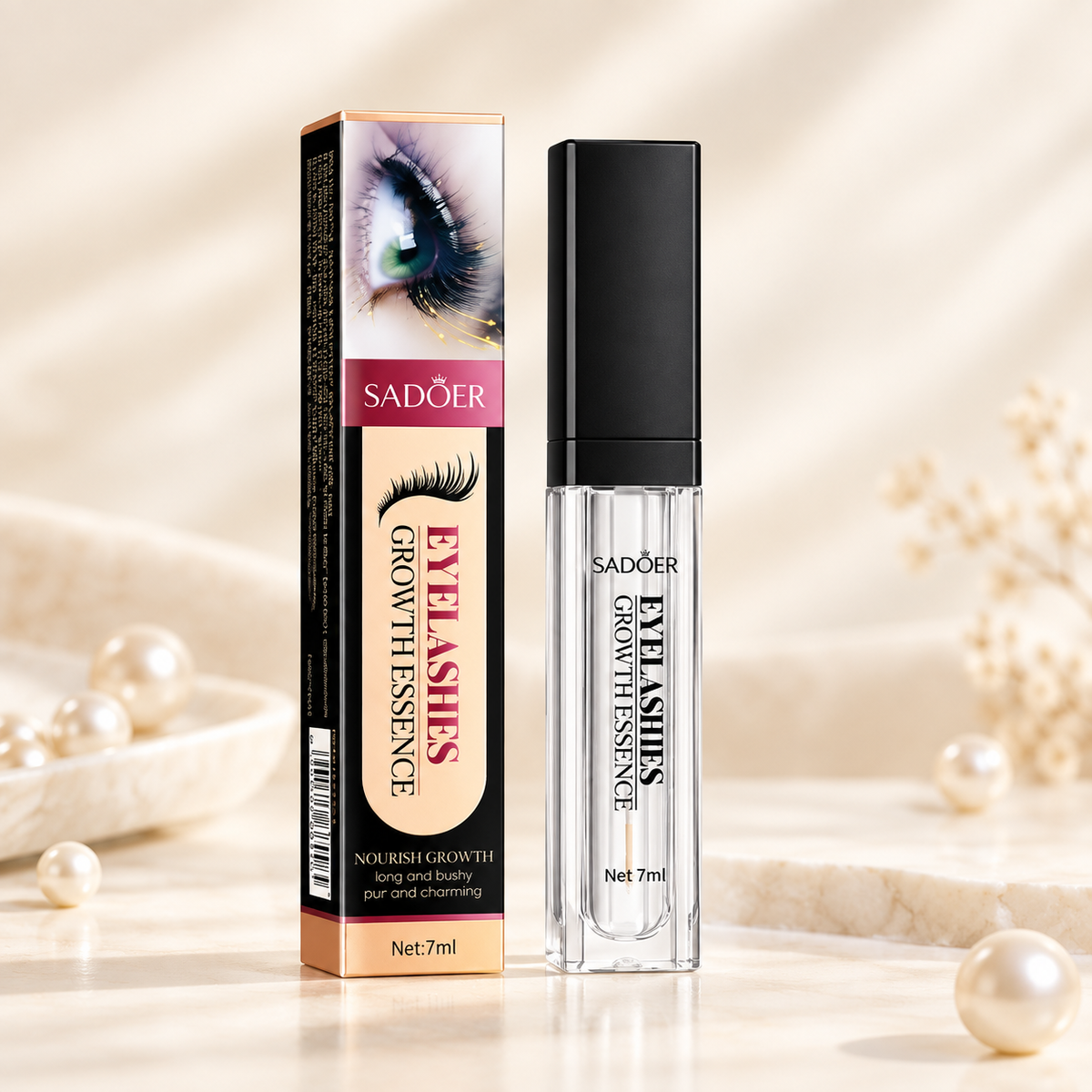 Sérum SADOER pour cils, tube 7 ml et étui